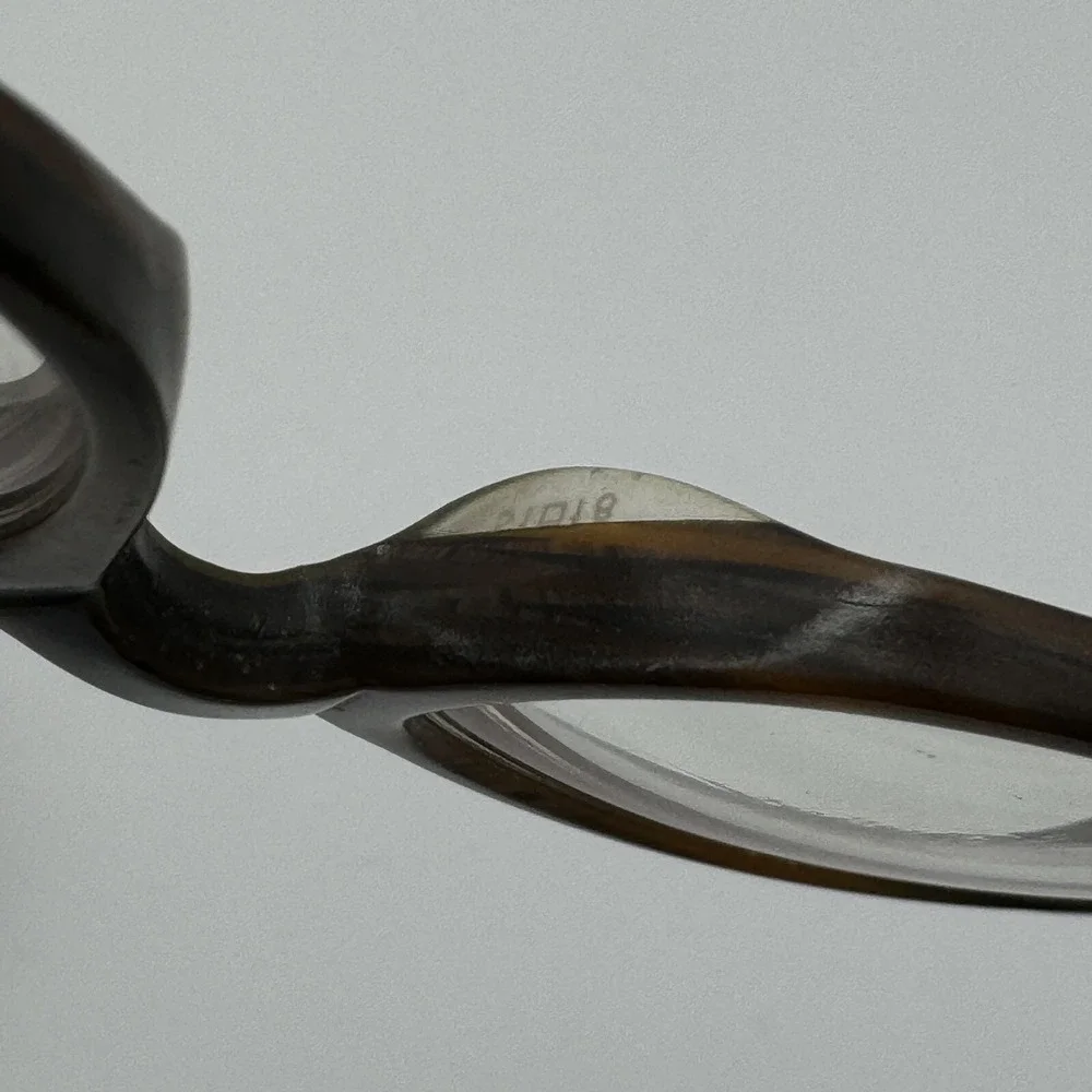 Safilo‎ Team 4157 OF24 140 Brown Wood Look Eyeglass Frames ONLY Italy with Case